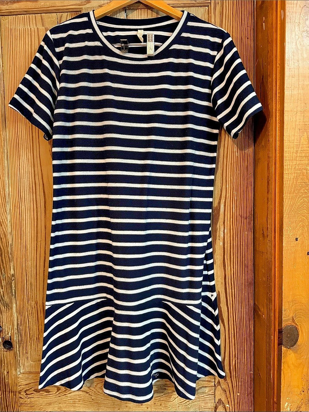 Wishlist Striped Mini Dress in Blue & White Size Medium